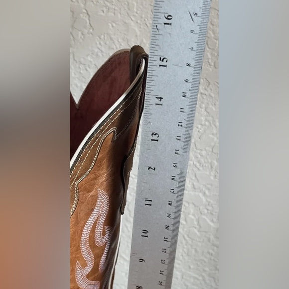 Tall Ariat Cowboy Women’s Brown Square Toe Boots Style 10048714 Size 6.5 - Picture 3 of 8